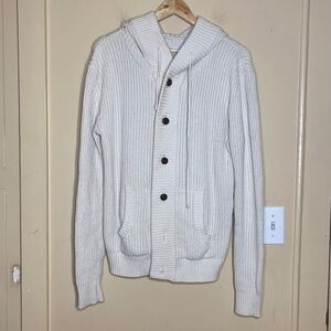 Pilcro Cream Hooded Sweater